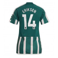 Manchester United Christian Eriksen #14 Vieraspaita Naiset 2023-24 Lyhythihainen